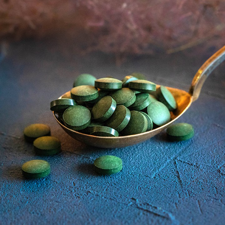 Mahe spirulina tabletid, 500 mg