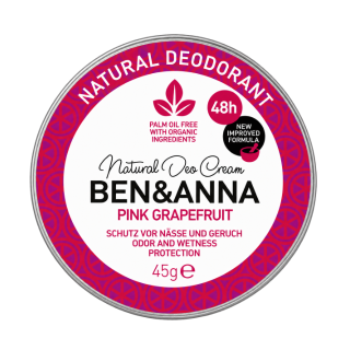 Looduslik kreem-deodorant Roosa greip Ben&amp;Anna, 45 g