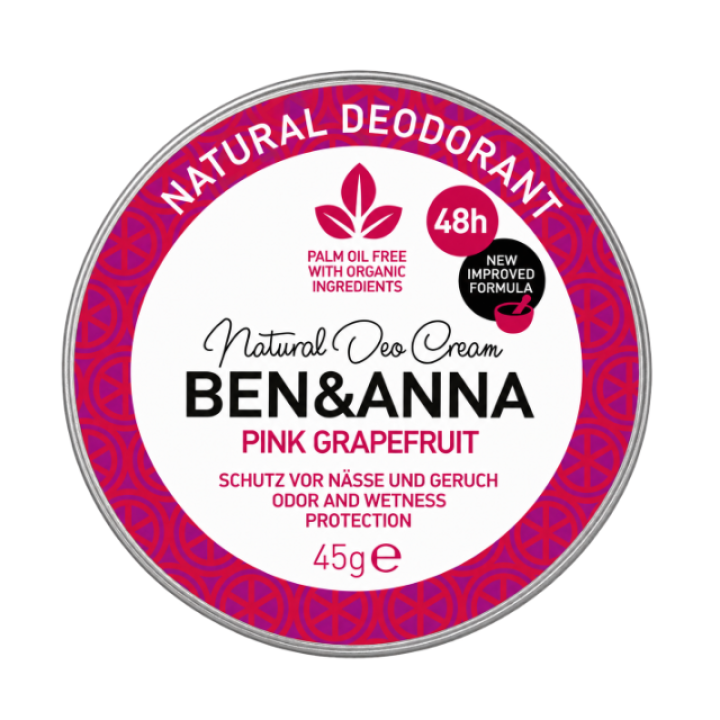 Looduslik kreem-deodorant Roosa greip Ben&amp;Anna, 45 g