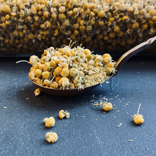 Organic chamomile flowers