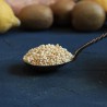 Organic puffed quinoa seeds