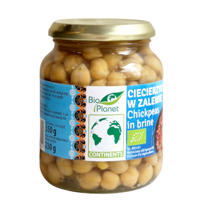 Organic canned chickpeas 350 g (230 g)