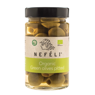 Kivideta rohelised mahe oliivid Nefeli, 295 g (140 g)