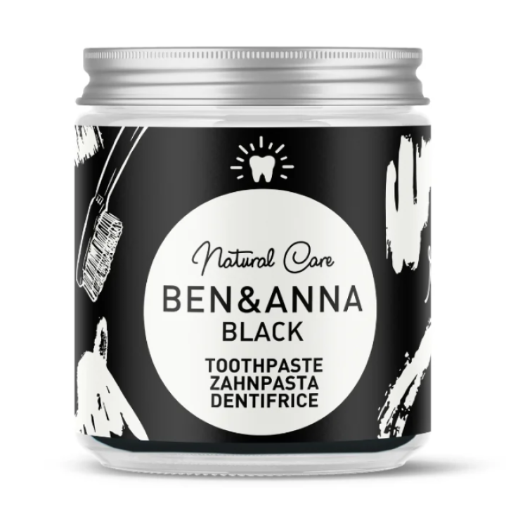 Looduslik fluorivaba valgendav hambapasta aktiivsöega Ben&amp;Anna, 100 ml