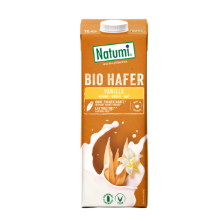Органический овсяный напиток со вкусом ванили, без добавления сахара, 1 л, Natumi