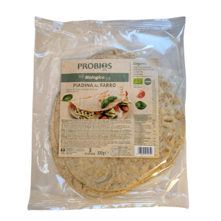 Органический итальянский хлеб из полбы Piadina 3 куска, 300 г.