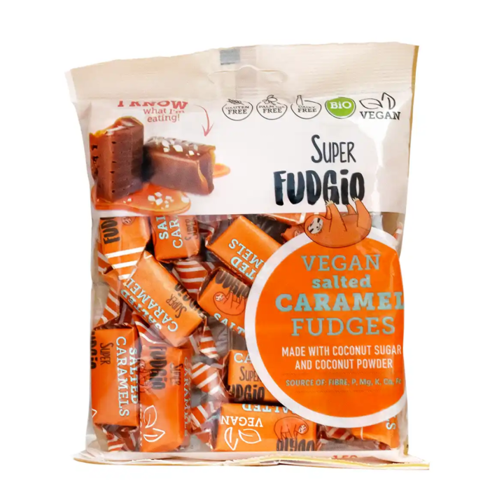 Soolakaramelli maitseline taimne mahe maius Super Fudgio, 150 g