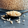 Organic puffed brown rice
