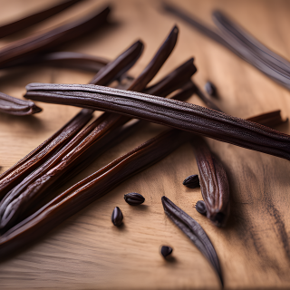 Organic vanilla pod