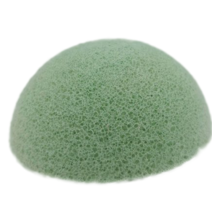 Natural Cognac Mannan Sponge (for face) Green Tea