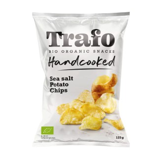 Organic potato chips with sea salt TRAFO, 125 g