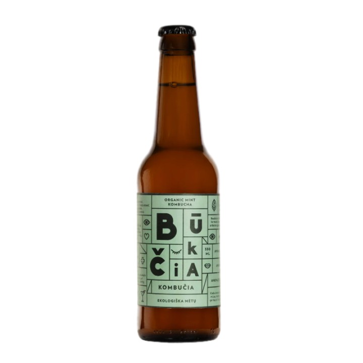 Mahe kombucha Värske piparmünt Būkčia, 330 ml