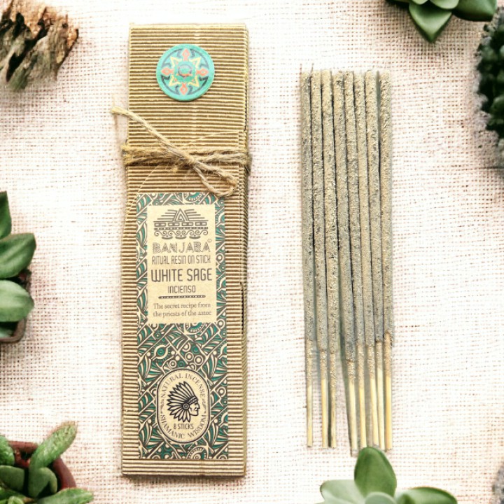 Rituaalne viiruk White Sage, 8 tk