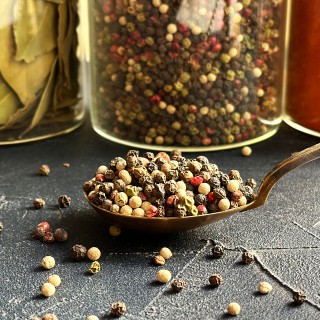 Organic colored peppercorns