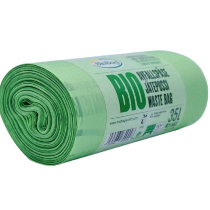 Compostable bags for household waste, 35 l, 20 pcs