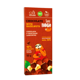 Metspähklitega mahe šokolaad Super Fudgio, 50 g
