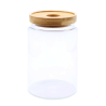 Stylish jar with bamboo lid - 9×15 cm, 850 ml
