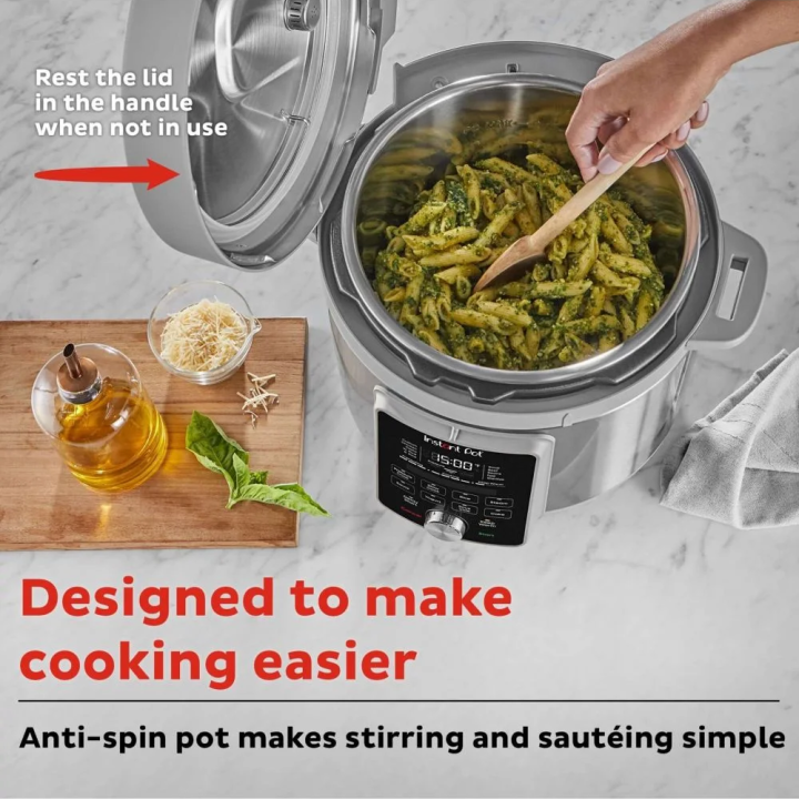 Instant Pot® Duo™ Plus 6QT multi-function pressure cooker with silent steam release function V4, (5,7L)