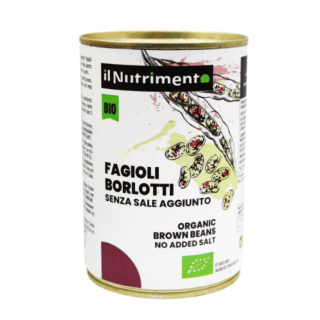 Konserveeritud soolavabad Borlotti mahe oad, 400 g