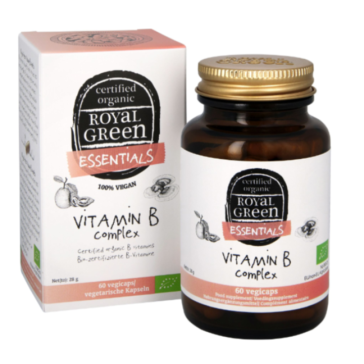 Organic vitamin B complex ROYAL GREEN, 60 capsules