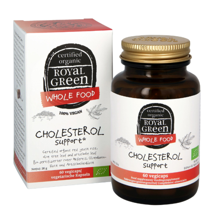 Organic food supplement for cholesterol support ROYAL GREEN, 60 capsules
