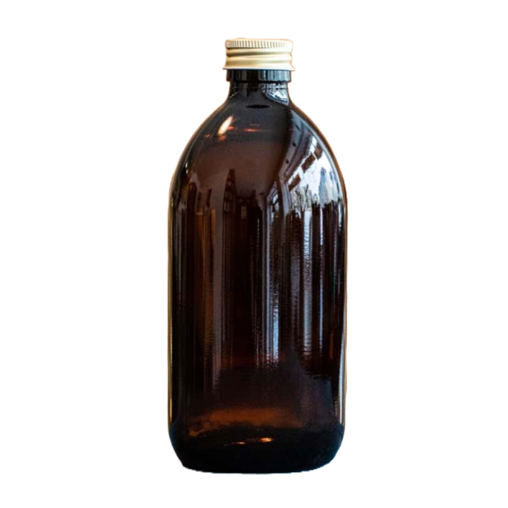 Pruun klaaspudel 500 ml