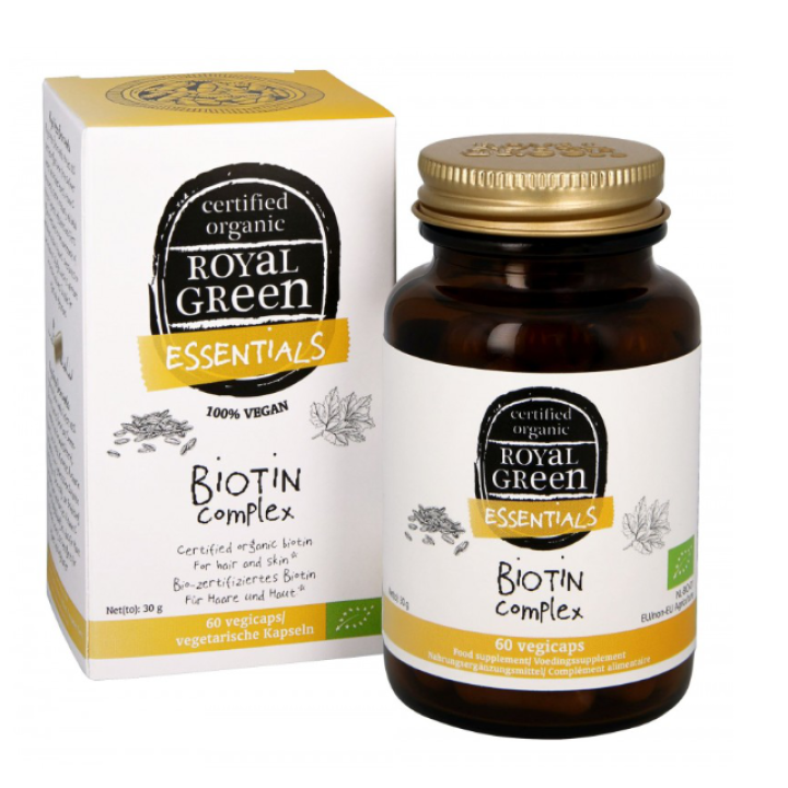 Organic Biotin Complex, ROYAL GREEN, 60 capsules