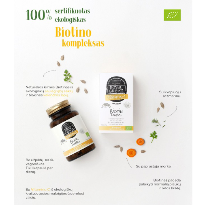 Mahe biotiinikompleks, 60 kapslit