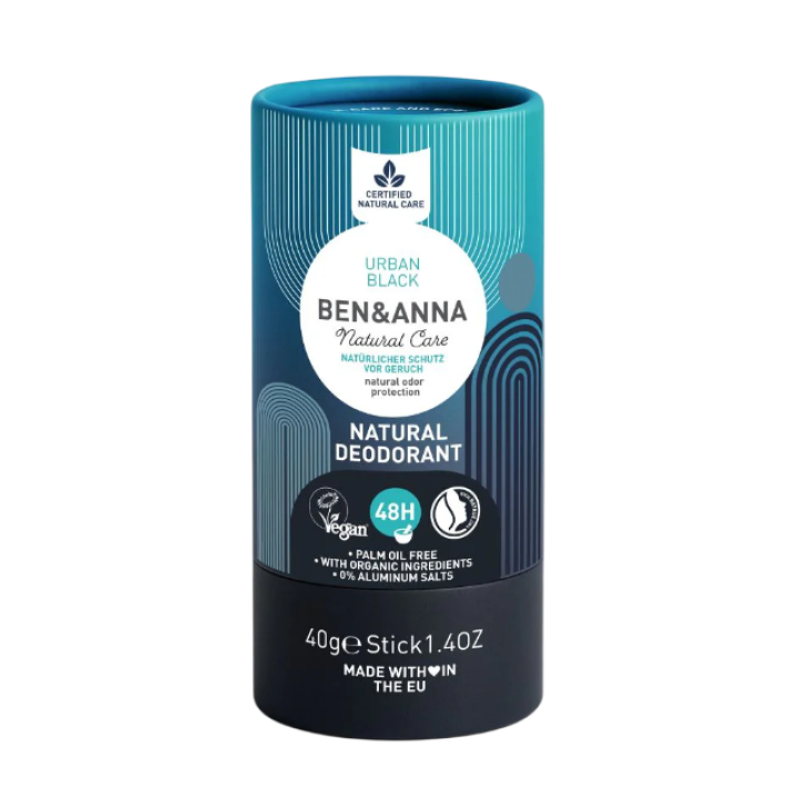 Naturaalne pulkdeodorant Urban Black Ben&amp;Anna, 40 g