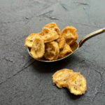 Dried organic banana slices