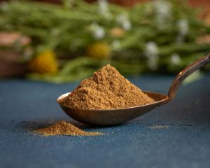 Ground organic raw cumin powder