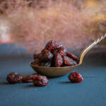Dried organic cranberries (soaked in apple juice)