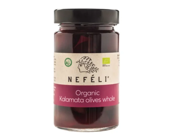 Organic black stoneless kalamata olives, 295 g (160 g)