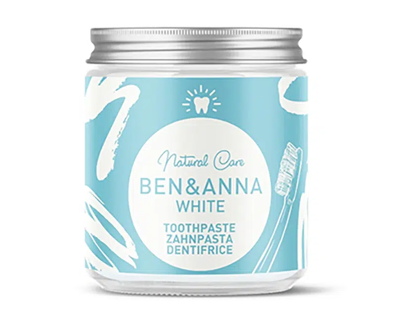 Looduslik fluorita valgendav hambapasta piparmündiõli ja salvei ekstraktiga Ben&Anna, 100 ml - Image 1