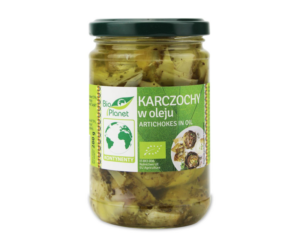 Organic artichoke in sunflower and olive oil, 280 g