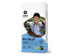 Ground decaffeinated organic coffee Oxfam, 250 g