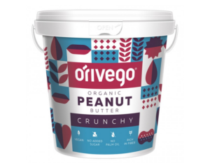 Хрустящий органический арахисовый крем Orivego, 1 кг