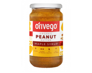 Organic peanut cream with maple syrup Orivego, 340g