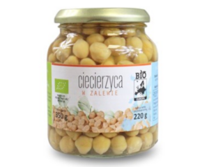 Organic preserved chickpeas 350 g (220 g)