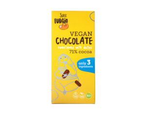 Organic dark chocolate 71 % sweetened with dates, gluten-free, 80 g, SUPER FUDGIO