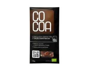 Tume pekaanipähklitega mahešokolaad 70% Cocoa, 50 g