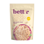 Vegan organic white chocolate drops BETT`R, 200 g
