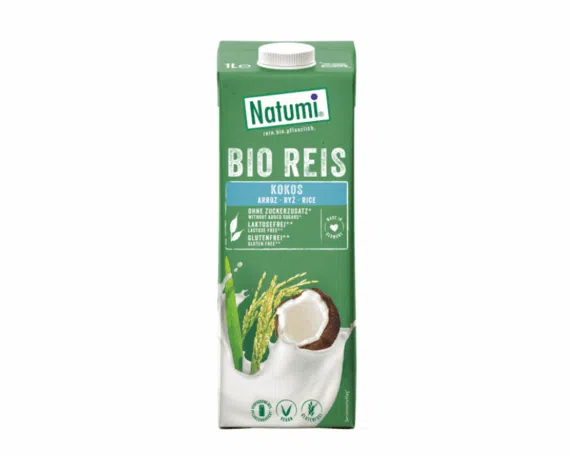 Organic sugar-free, gluten-free rice and coconut drink Natumi, 1 L - Image 1