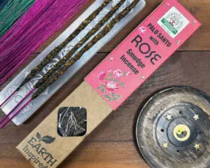 Palo Santo with rose incense Earth Inspired, 30g