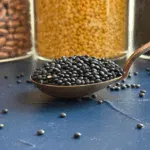 Organic black lentils
