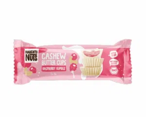 Mahe maiustus india pähkli kreemi ja vaarikatäidisega Naughty Nuts, 39 g