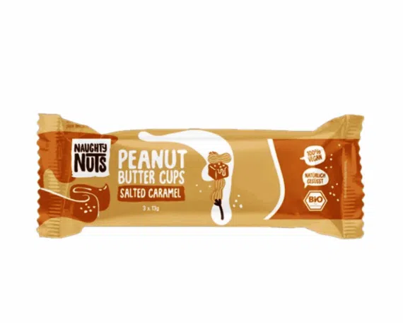 Mahe maiustus maapähklikreemi ja soolakaramelli täidisega Naughty Nuts, 39 g - Image 1