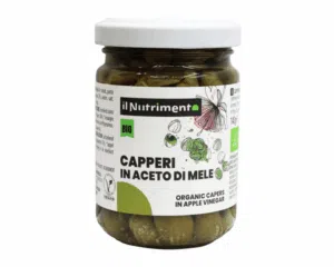 Mahe kapparid õunasiidri äädikas Il Nutrimento, 140 g
