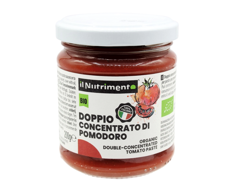 Органическая_томатная_паста_концентрат_Il_Nutrimento_200г Органическая томатная паста, двойной концентрат Il Nutrimento, 200 г. — изображение 1