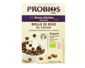 Gluteenivabad mahe riisikrõpsud kakaoga Probios, 150 g